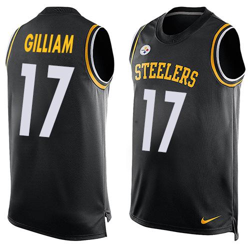Nike Steelers #17 Joe Gilliam Black Team Color Men's Stitched NFL Limited Tank Top Jersey - Click Image to Close
